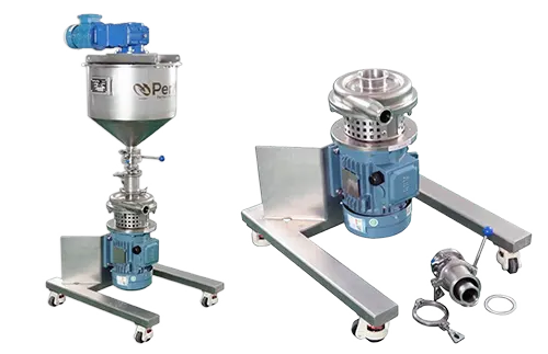 Powder & Liquid Mixer Double Wall Design with Low shear Stator/Rotor