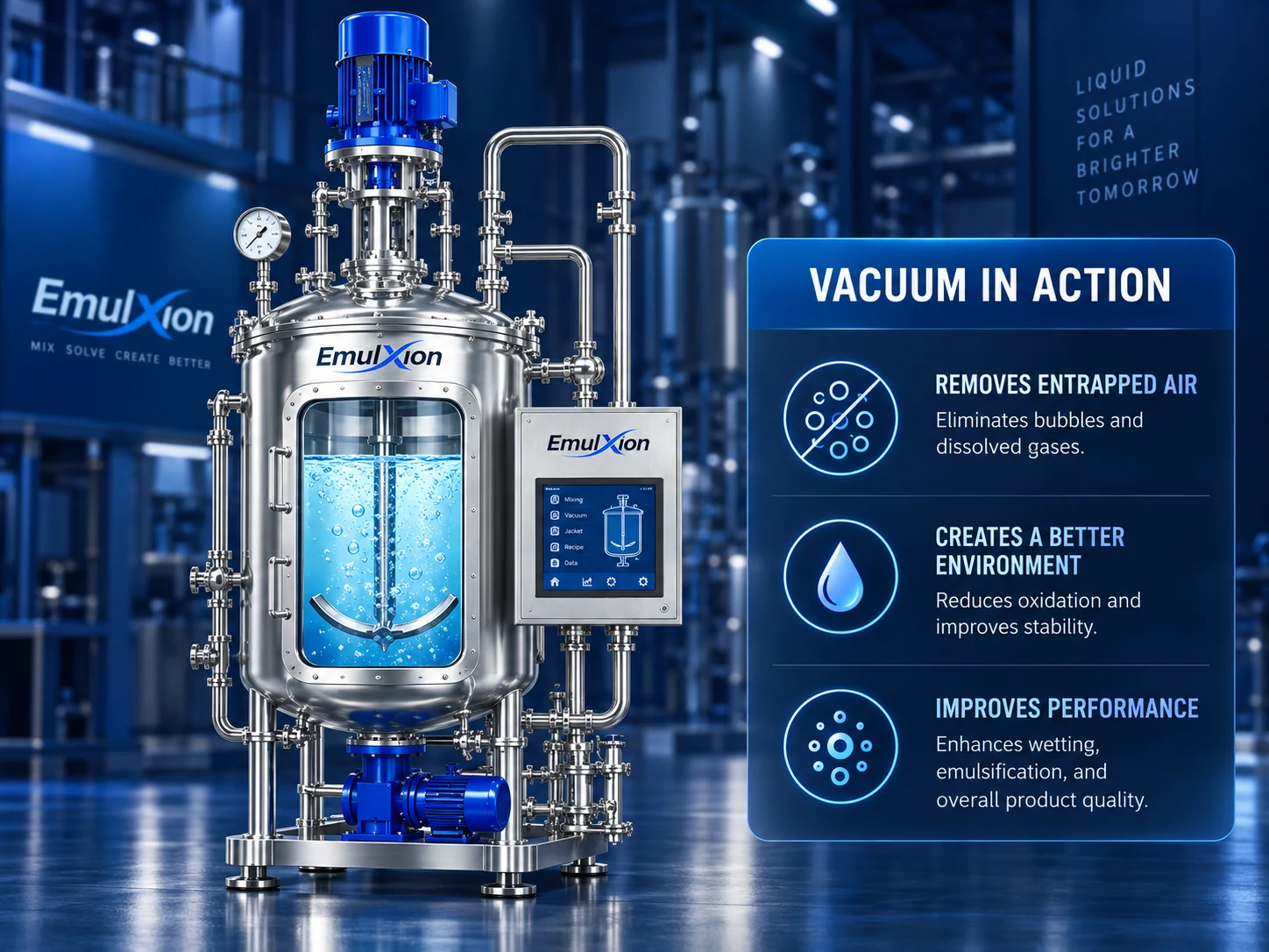 High shear liquid mixing