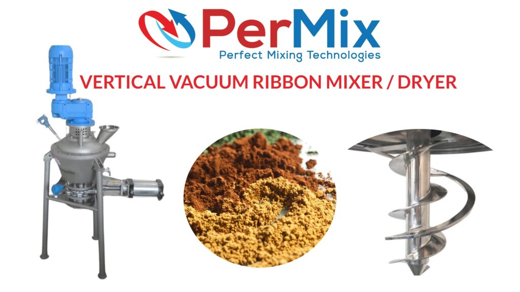 PerMix PVRD Vertical Vacuum Ribbon Mixer Dryer