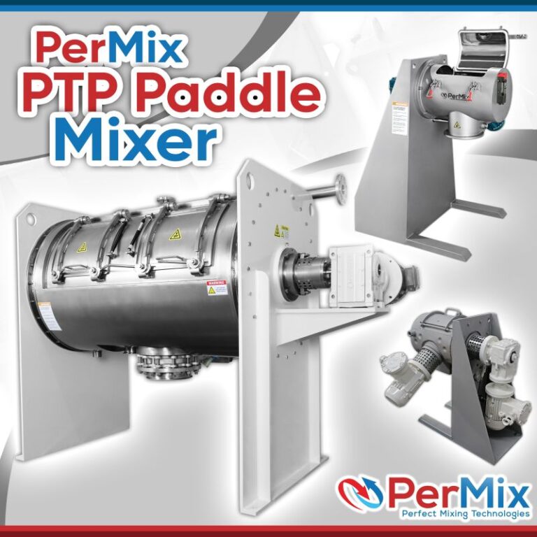 Paddle Mixers Designed To Mix Quickly Without Shearing