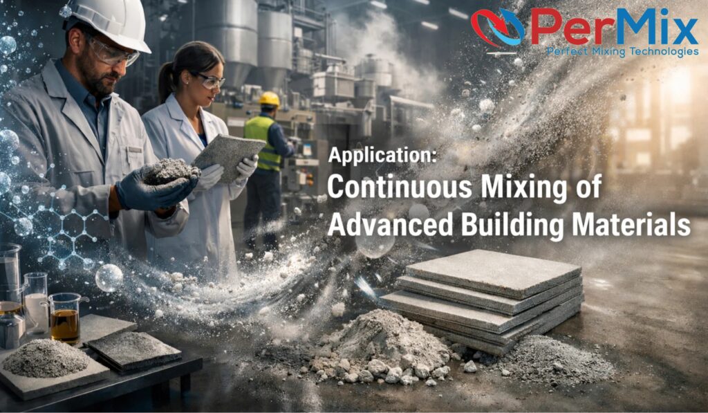 Mixing Advanced Building Materials - Industrial Mixers