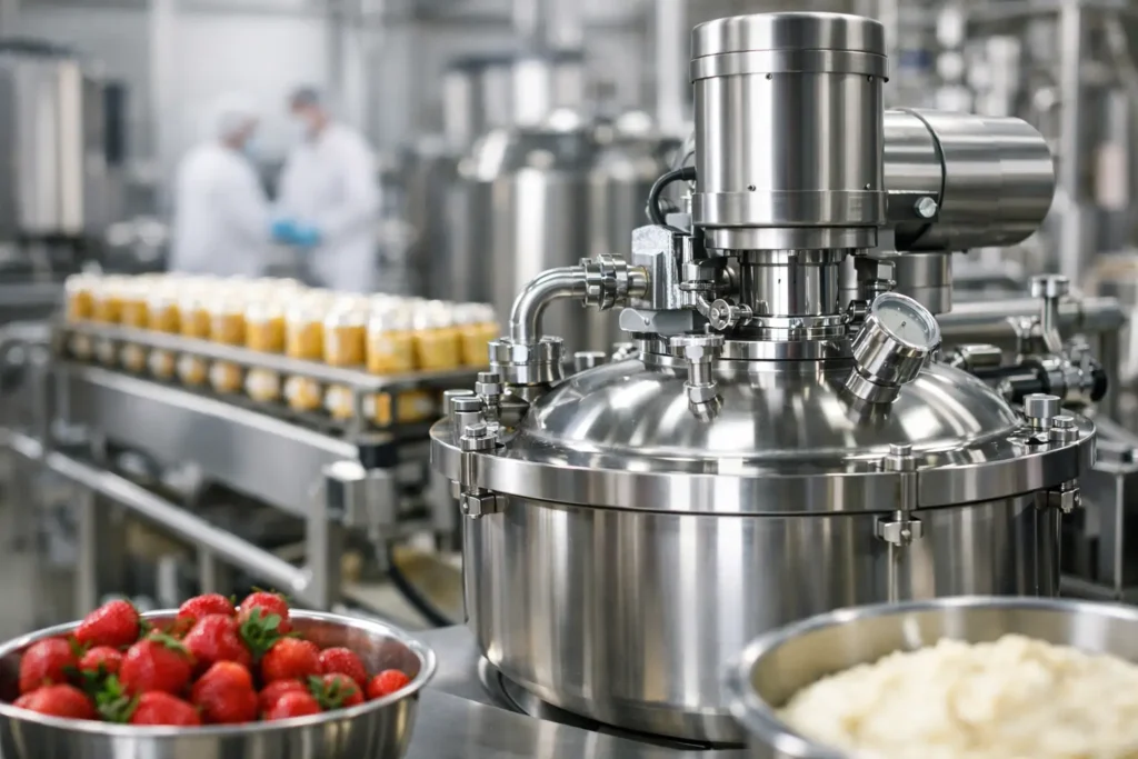 Choosing a Sanitary Mixer for Food Processing - Industrial Mixers Choosing a Sanitary Mixer for Food Processing