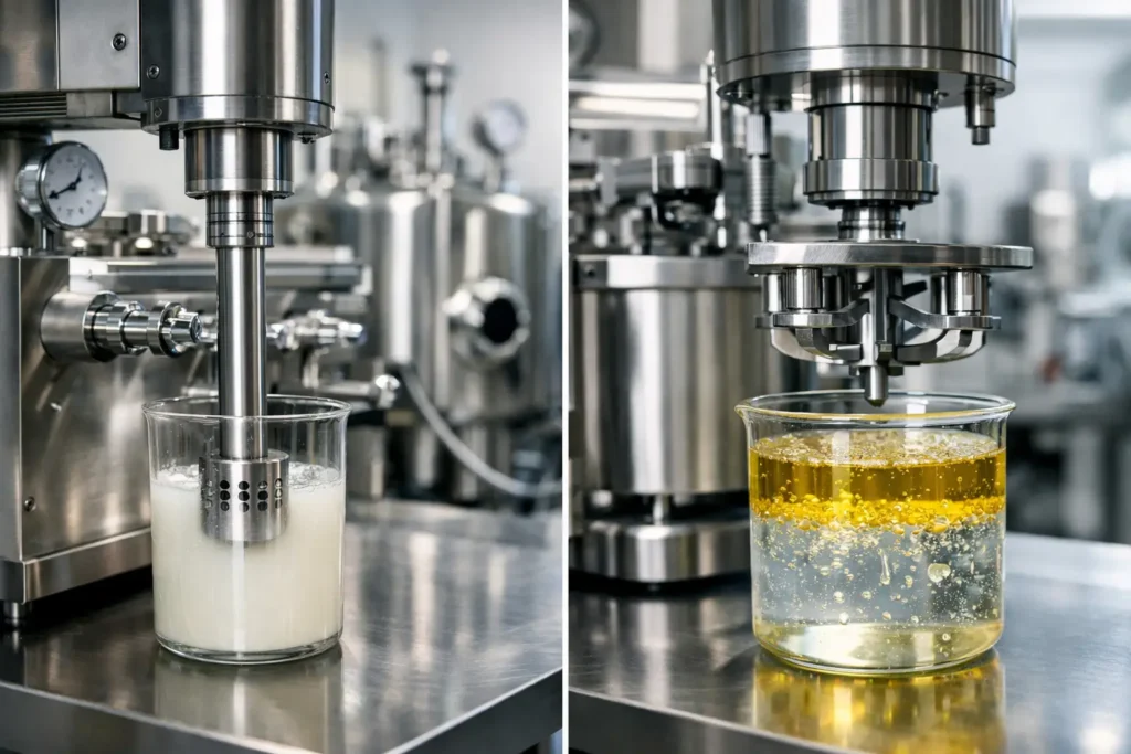Homogenizer vs Emulsifier Differences