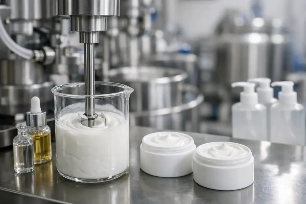 Best Emulsifier for Lotions in Industrial Production - Industrial Mixers Best Emulsifier for Lotions in Industrial Production