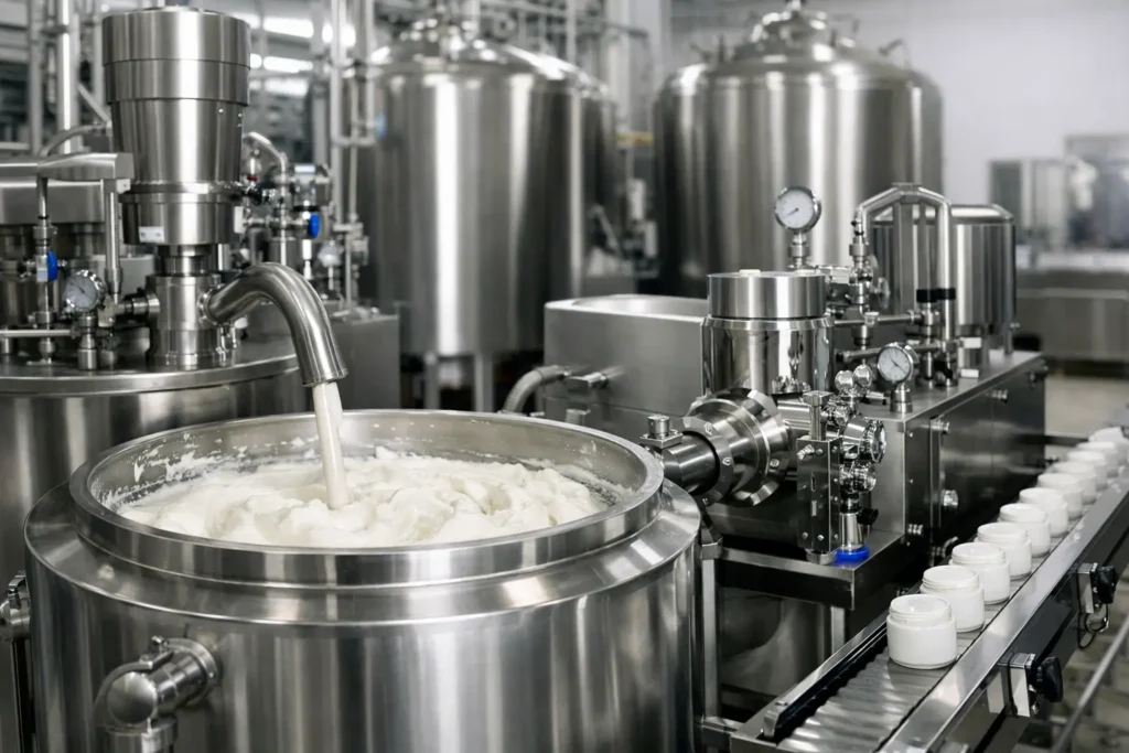 Best Equipment for Cream Manufacturing Plants - Industrial Mixers Best Equipment for Cream Manufacturing Plants