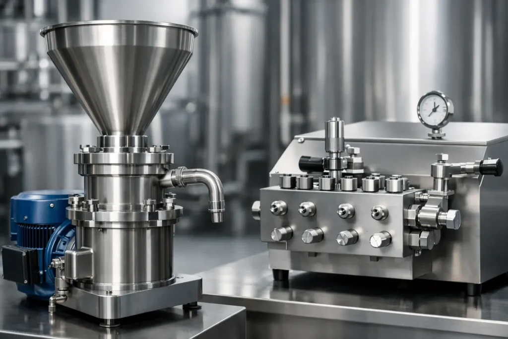 Colloid Mill vs Homogenizer Which Process Fits - Industrial Mixers Colloid Mill vs Homogenizer: Which Process Fits?