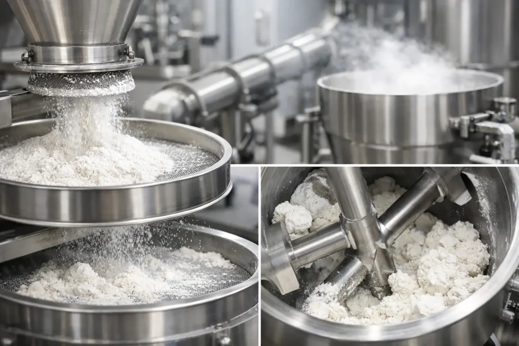 What Equipment Reduces Lump Formation in Powders - Industrial Mixers What Equipment Reduces Lump Formation in Powders?